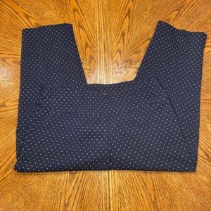 Zac and Rachel Navy polka dot dress capris